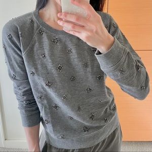 J.Crew embellished sweatshirt